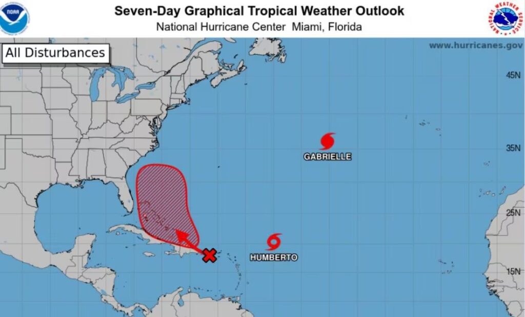 Tormenta tropical Humberto se forma en el Atlántico; podría convertirse en huracán este fin de semana