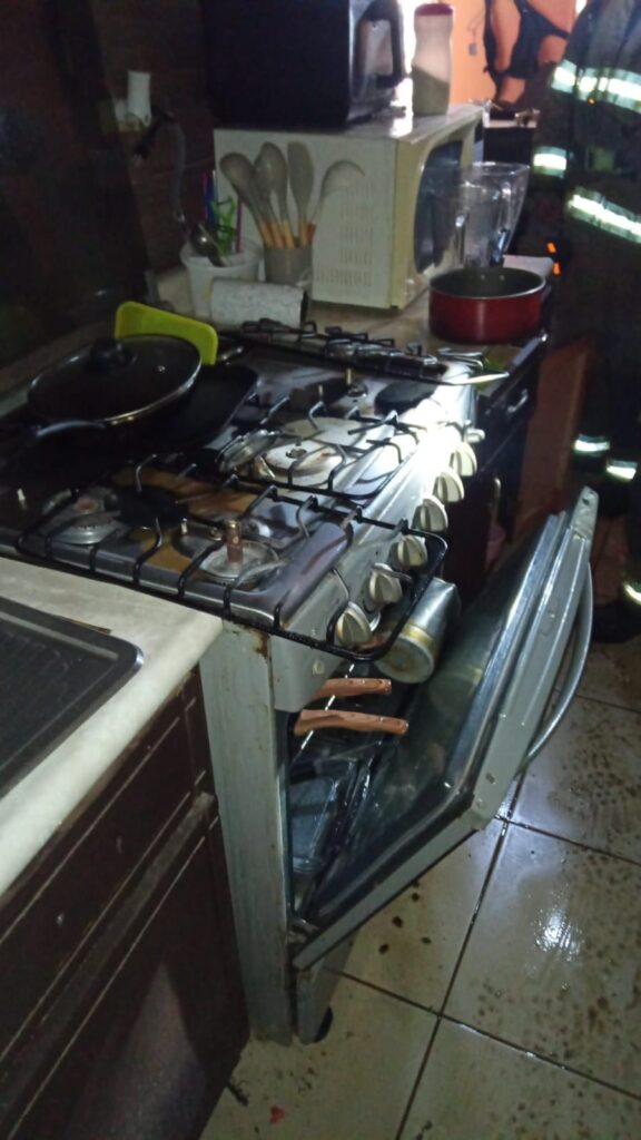 Flamazo en casa dejó a niño y padres heridos