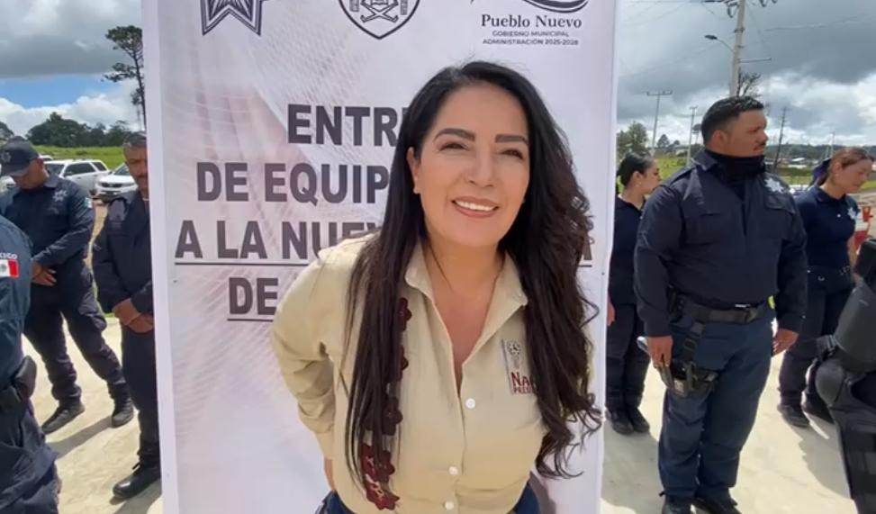 Alcaldesa de Pueblo Nuevo impulsa capacitación y bienestar policial