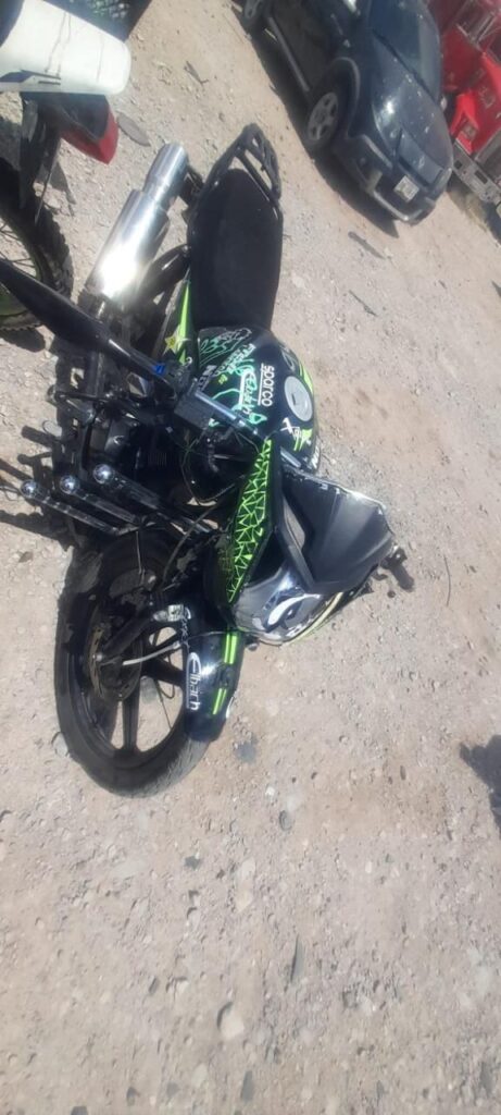 Encuentran moto robada en un corralón de grúas