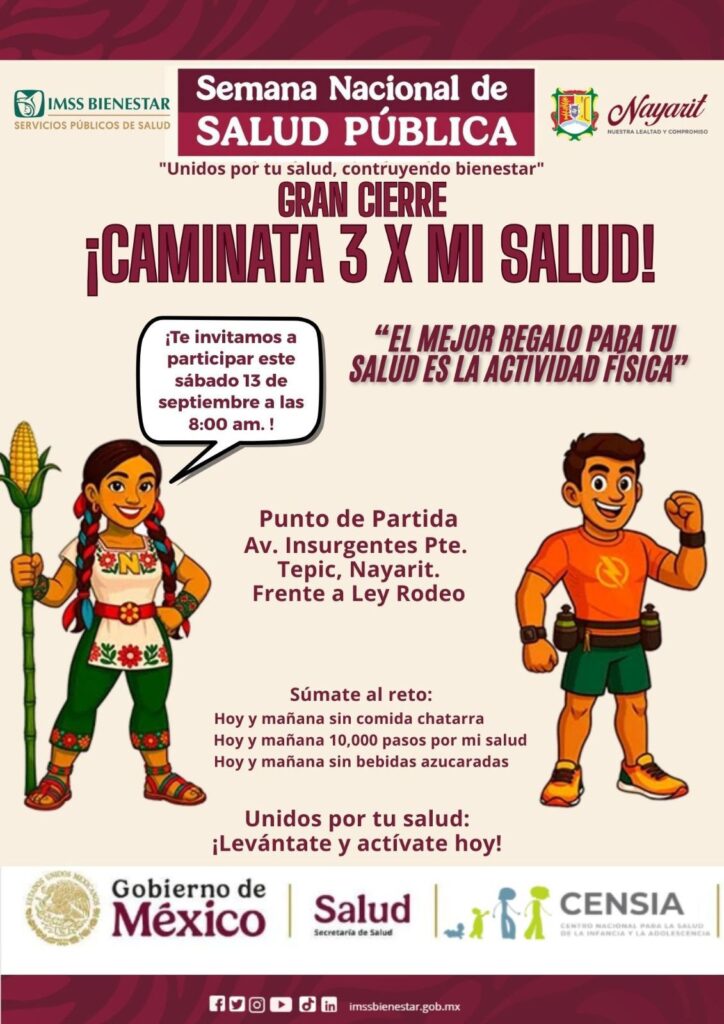 Participa en el cierre de la semana nacional de salud pública