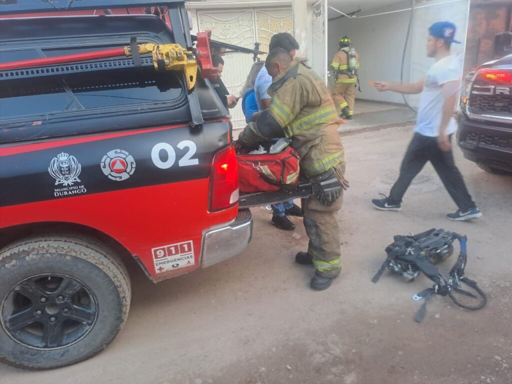 Incendió de casa dejó a jovencito con quemaduras