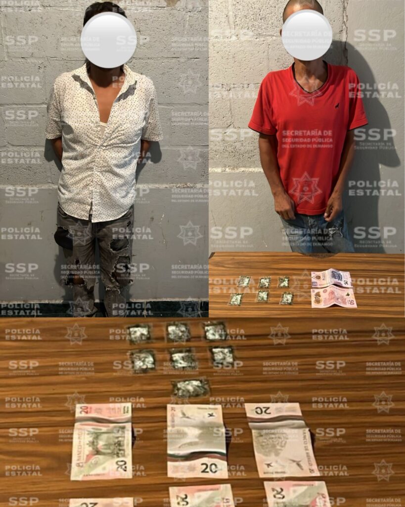 Operativo Dragón sorprende a dos con sustancias
