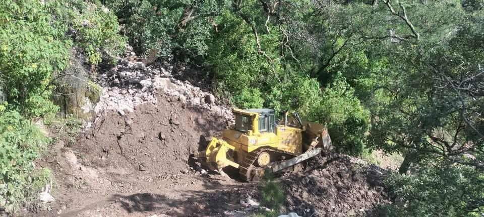 Trabajos urgentes de rehabilitación del camino a San Diego de Tenzaes tras deslaves