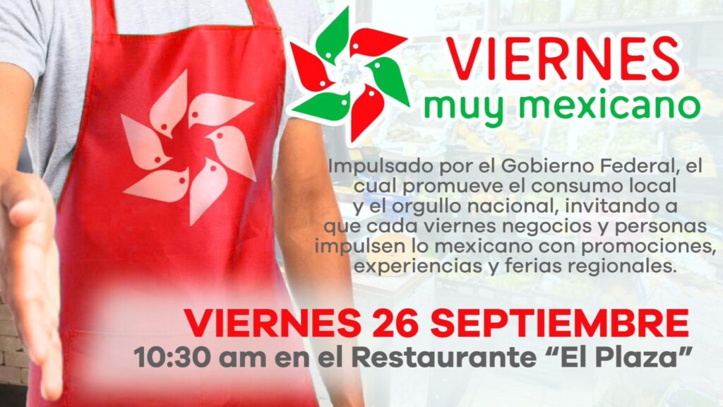 Convocan a comerciantes a sumarse al programa “Un viernes muy Mexicano”
