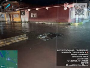  Por fuertes lluvias hay incomunicación en Canatlán