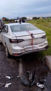 Impresionante accidente al amanecer