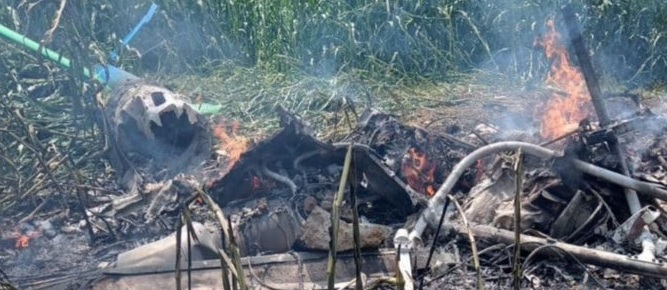 Helicóptero se desploma en Edomex y deja dos muertos