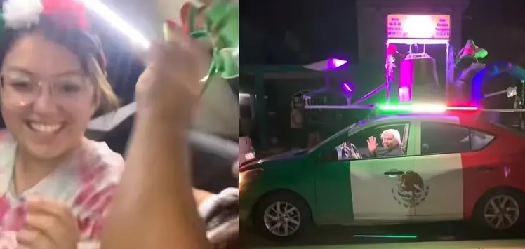 VIDEO: Taxista se disfraza de Miguel Hidalgo y ofrece un viaje lleno de patriotismo