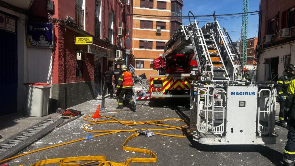 VIDEO: Explosión en bar de Madrid deja 25 heridos; investigan posible fuga de gas