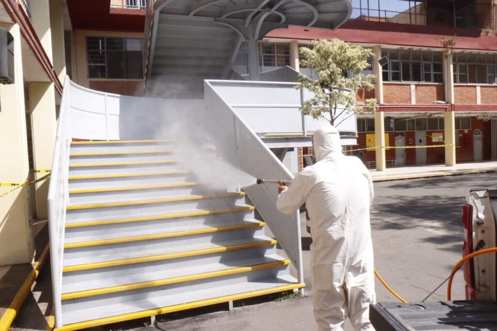 Refuerza Tlaquepaque medidas sanitarias en escuela ante casos de sarampión