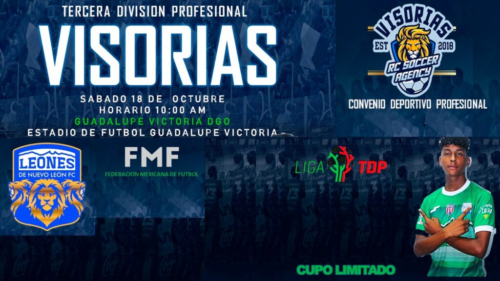 Invitan a jóvenes a participar en visorías de fútbol rumbo a la Tercera División Profesional