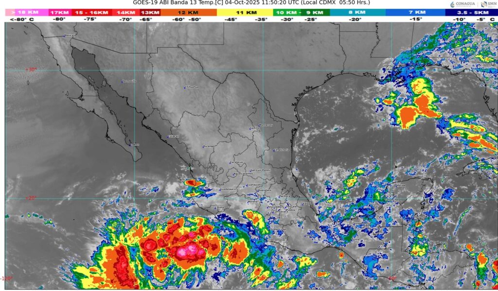 Jalisco bajo alerta por posible formación del ciclón tropical “Priscilla” frente a sus costas