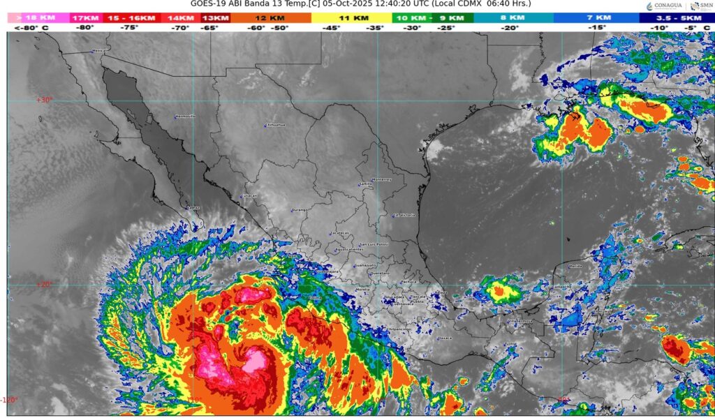 Tormenta tropical Priscilla provocará lluvias torrenciales en el occidente de México