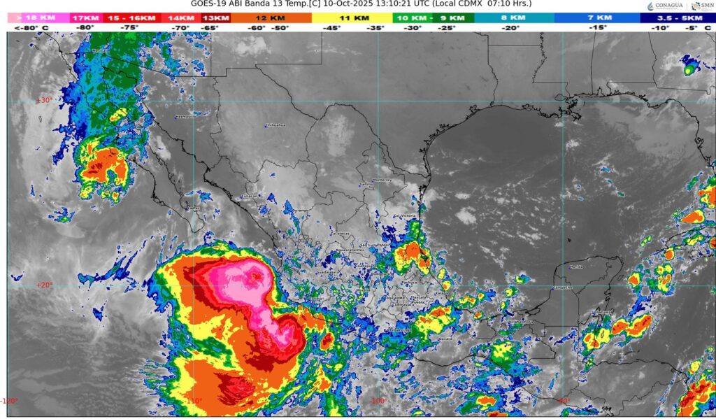 «Raymond» mantiene en alerta a costa del Pacífico
