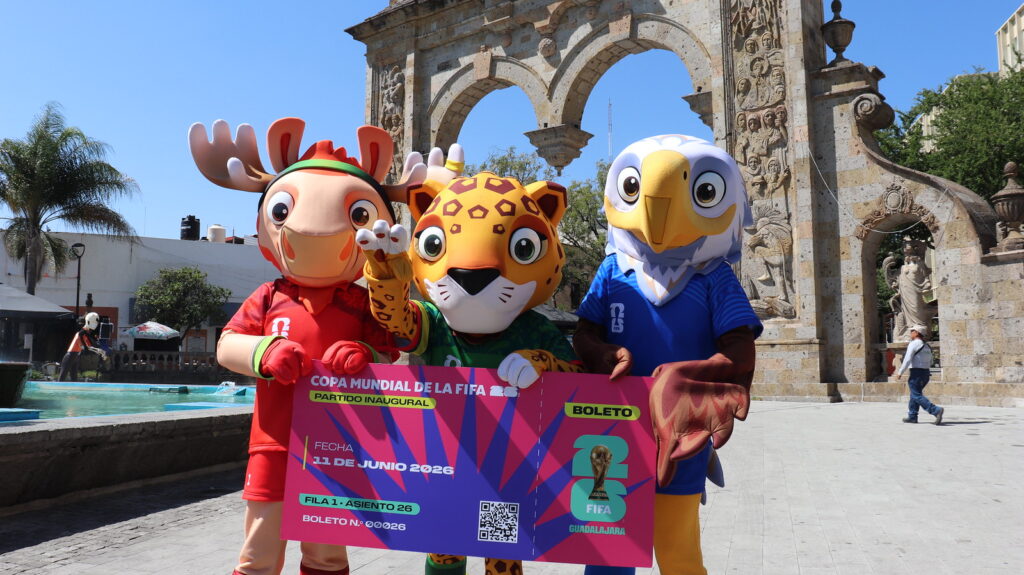 Zapopan recibe a las mascotas oficiales del Mundial 2026 y se une al ambiente mundialista