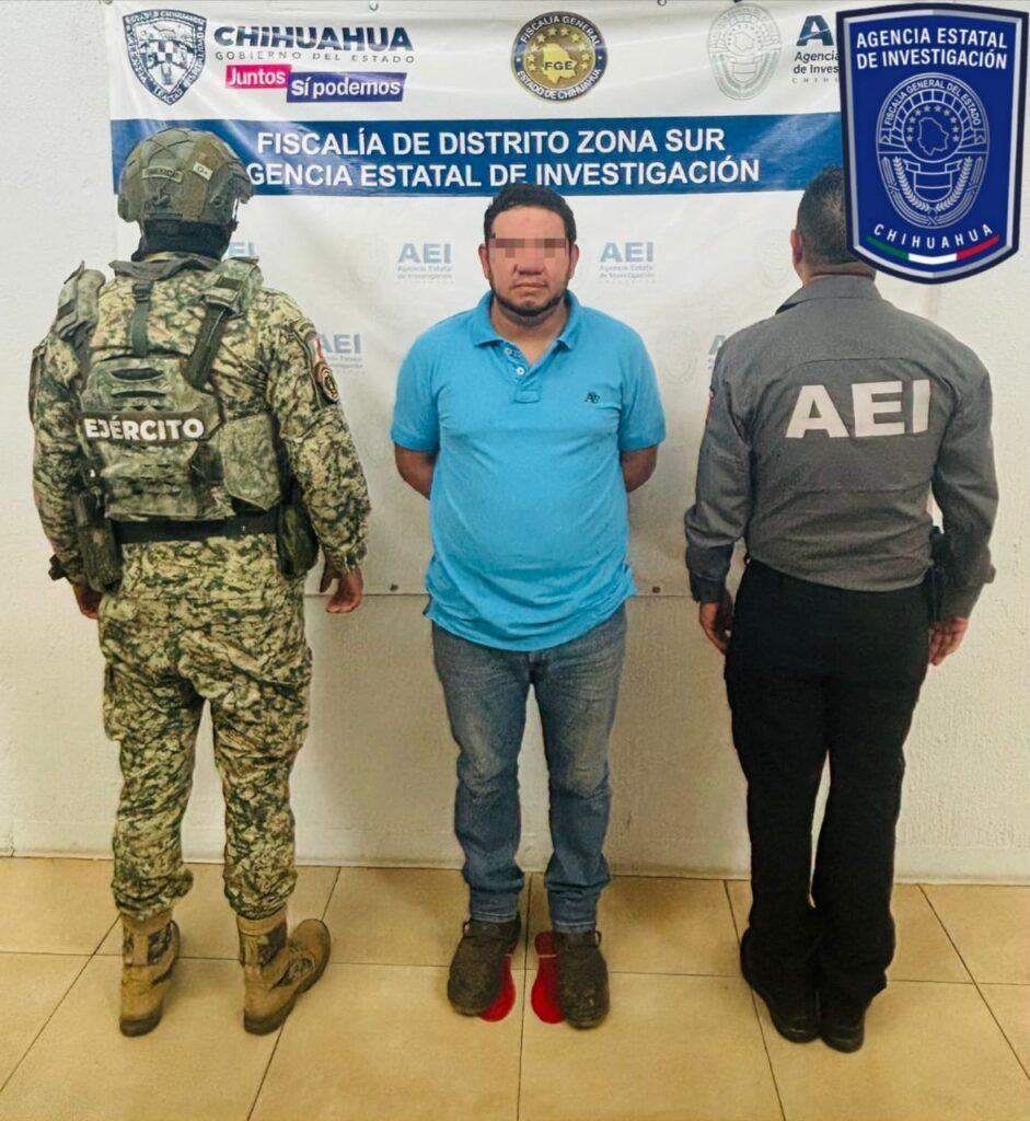 Detiene AEI y SEDENA a sujeto buscado por violación en Parral