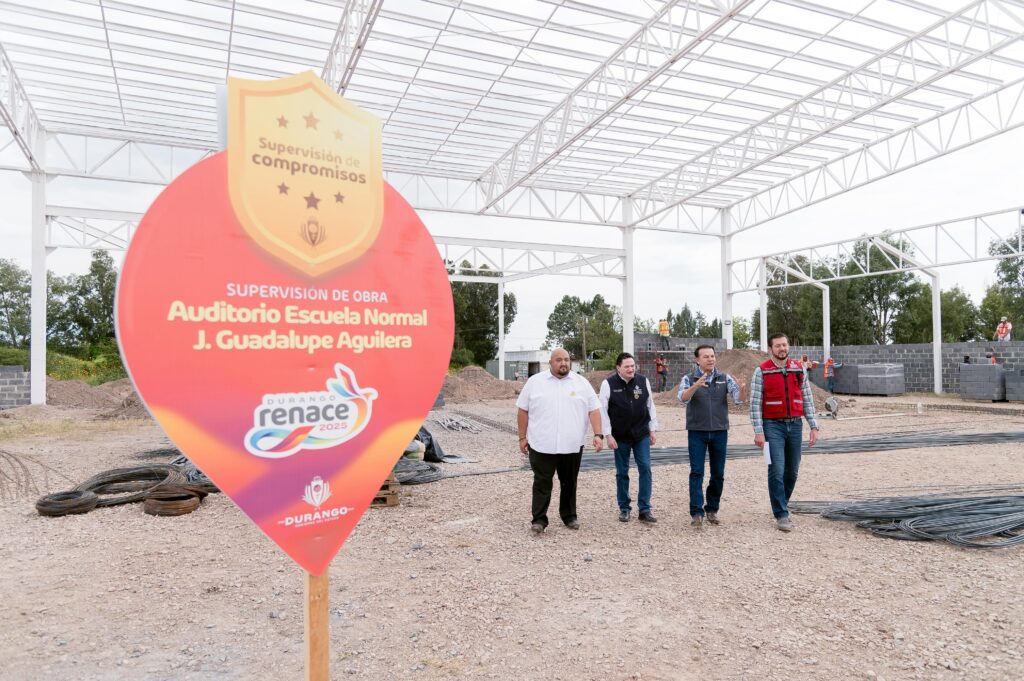 En su 100 aniversario, la Normal Rural J. Guadalupe Aguilera contará con un nuevo gimnasio-auditorio: Esteban Villegas
