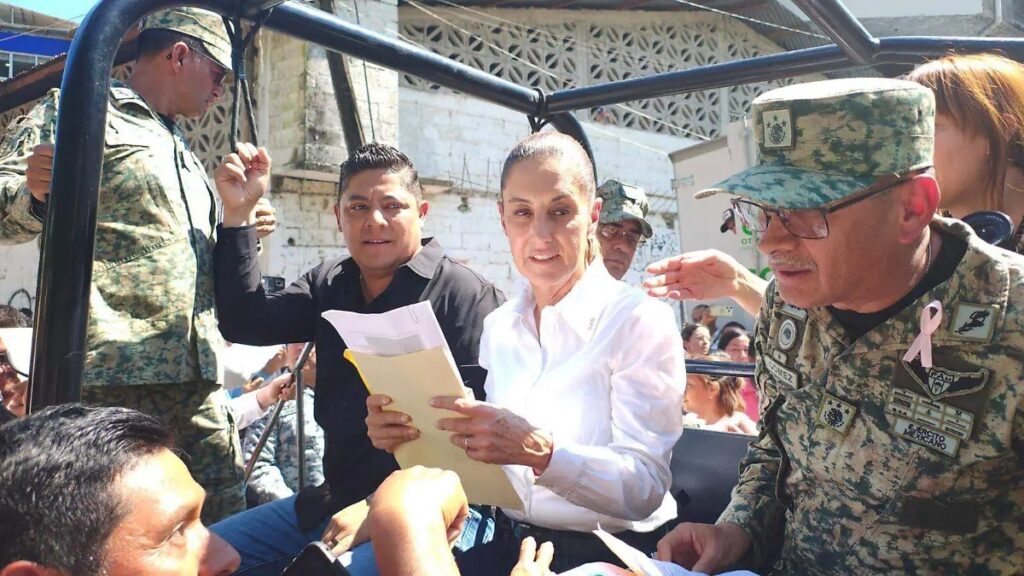 Sheinbaum garantiza atención total a zonas afectadas por lluvias en San Luis Potosí
