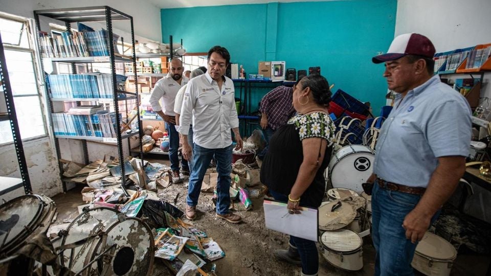 SEP refuerza acciones para reparar escuelas dañadas por lluvias en cinco estados