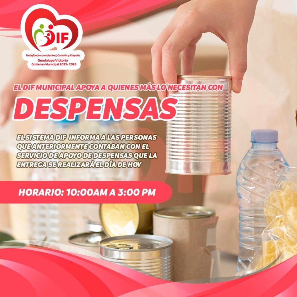 DIF Municipal realiza entrega de apoyos alimentarios en cabecera y comunidades