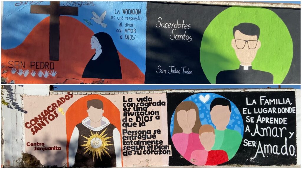 Celebran concurso de murales vocacionales en la parroquia Nuestra Señora de Guadalupe