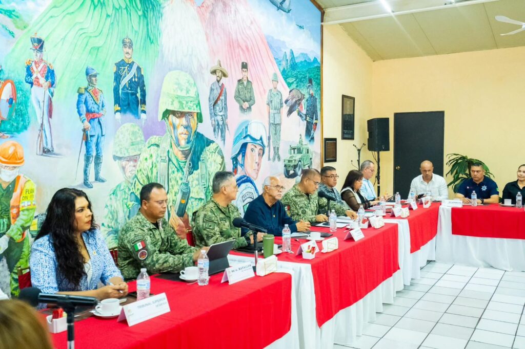 Analiza la mesa estatal de paz y seguridad la situación del norte de Nayarit