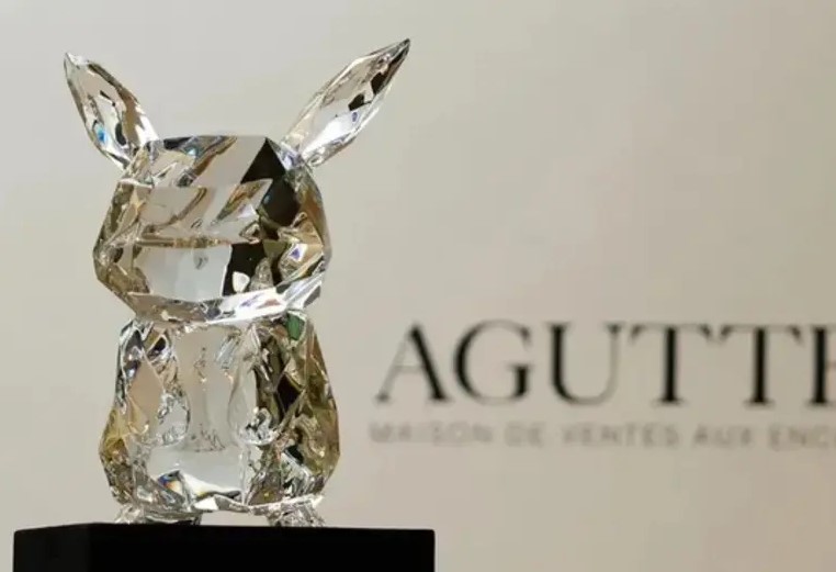 Exclusiva escultura de Pikachu en cristal Baccarat será subastada