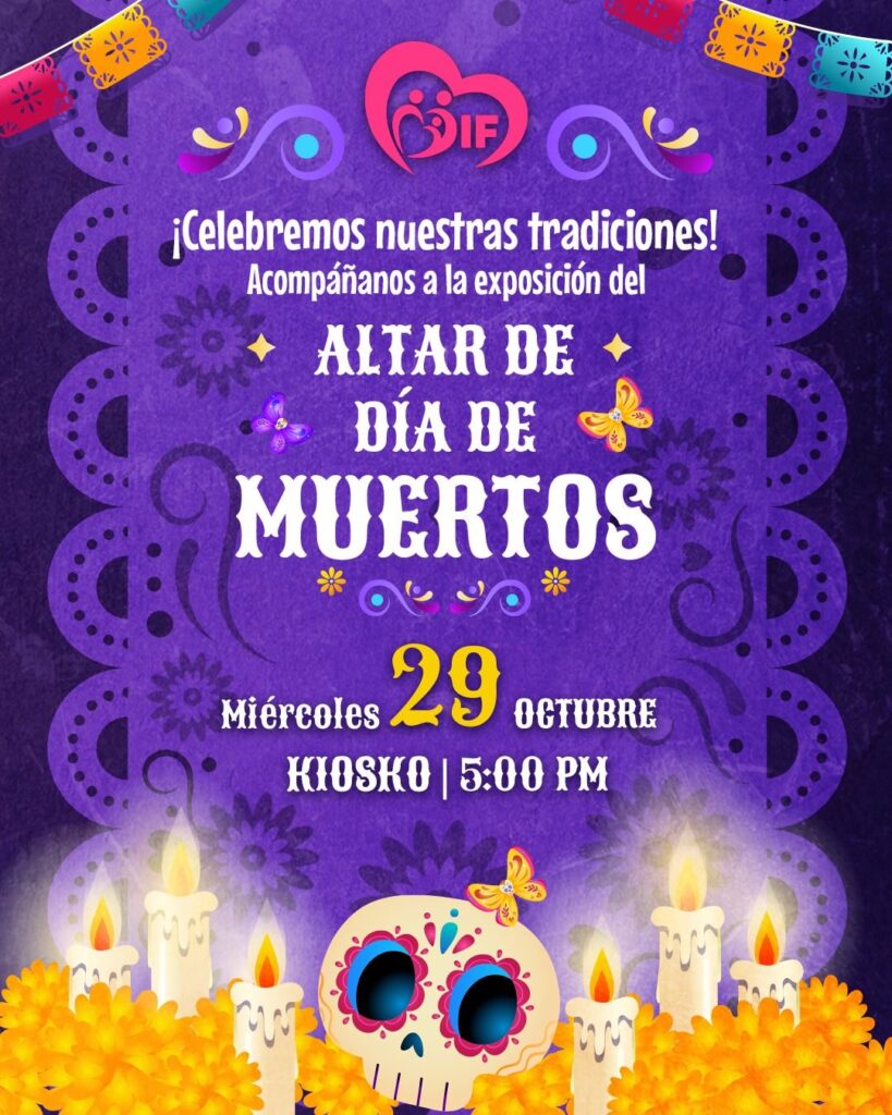 DIF Guadalupe Victoria invita a la exposición del Altar de Día de Muertos