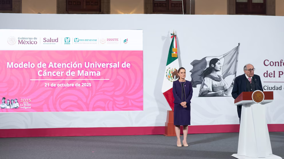 Sheinbaum presenta Modelo de Atención Universal de Cáncer de Mama