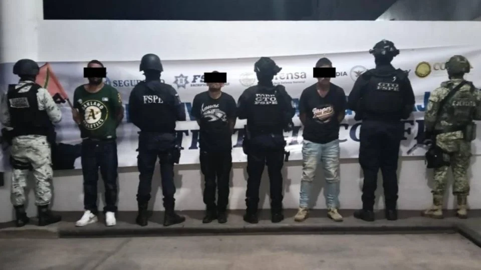Cae célula del Cártel de Santa Rosa de Lima en Guanajuato; aseguran armas y vehículos
