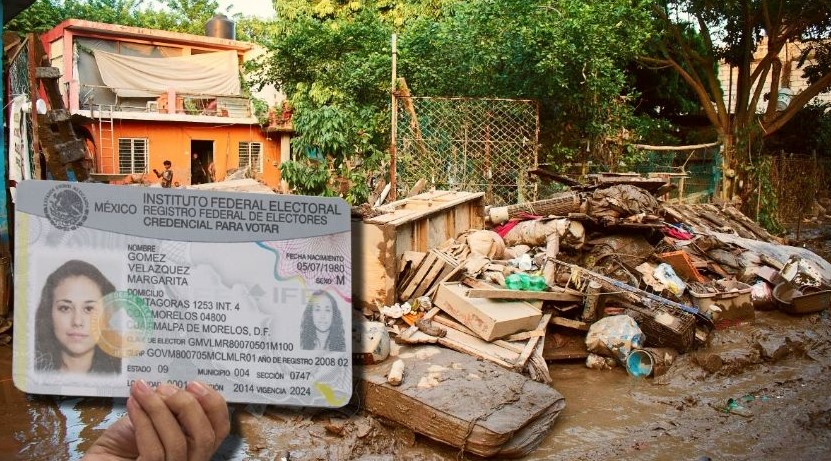 INE Implementa Plan Emergente para que Damnificados por Lluvias Recuperen su Credencial