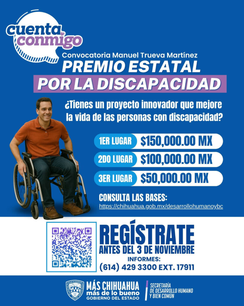 Quedan pocos días para participar en el Premio Estatal por la Discapacidad “Manuel Trueva Martínez 2025”