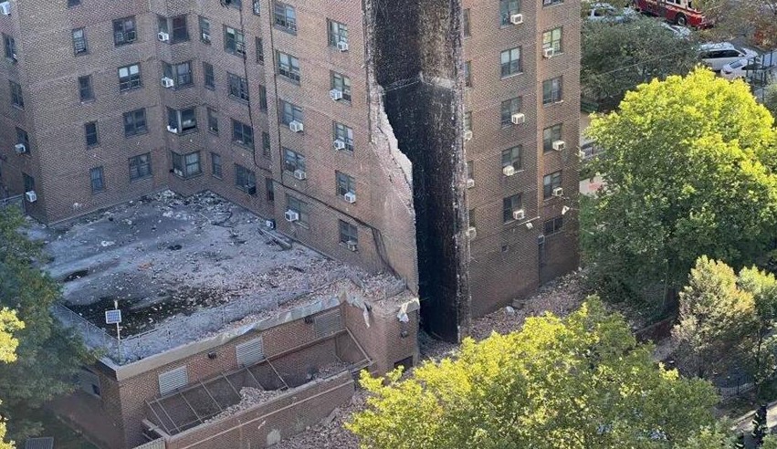 Explosión de Gas Provoca Derrumbe Parcial en Edificio del Bronx