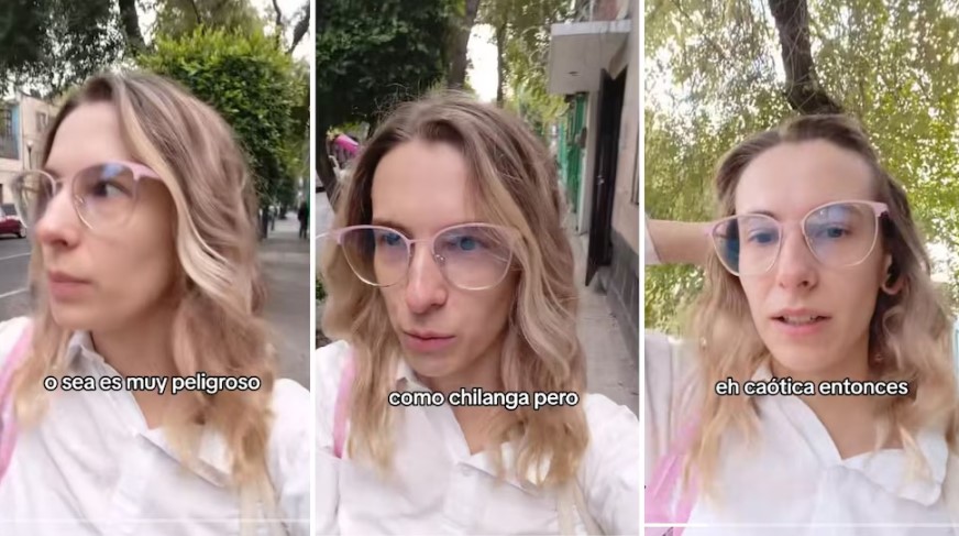 Francesa Se Vuelve Viral al Criticar el «Ritmo Caótico» y los Empujones en la CDMX