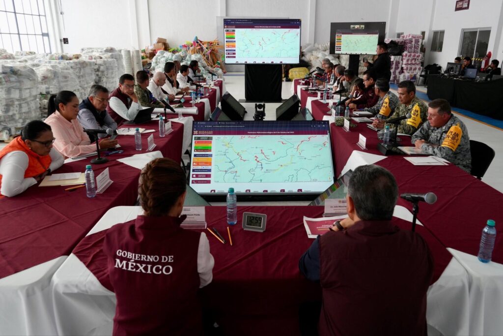 Sheinbaum supervisa apoyos en Hidalgo y mantiene vigilancia en Tamaulipas tras lluvias
