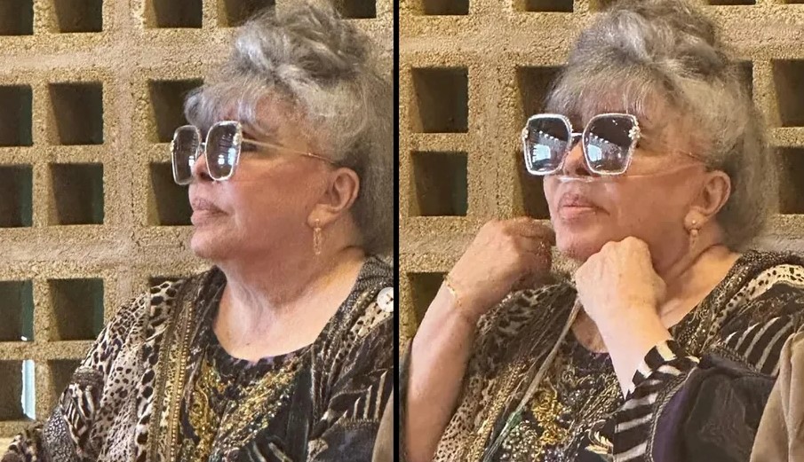 Verónica Castro aparece con tanque de oxígeno