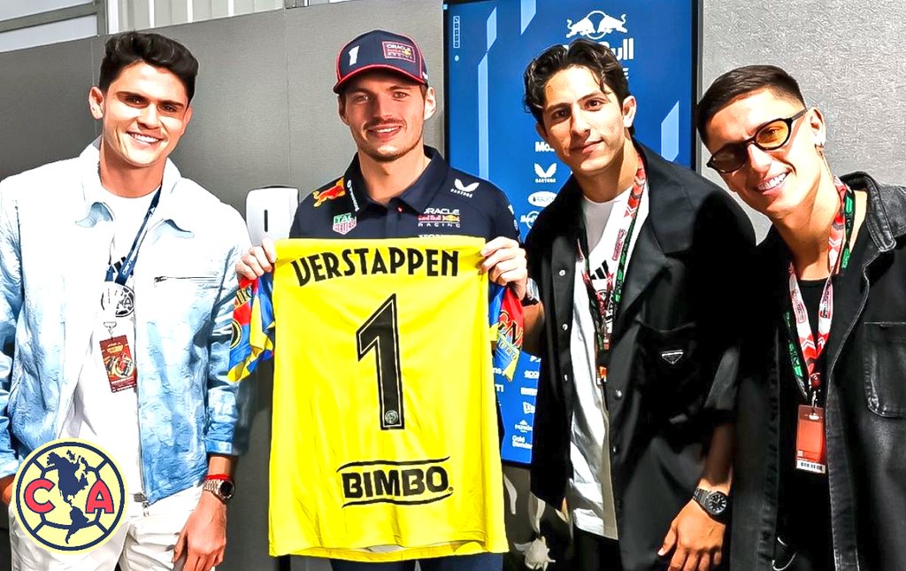 ¿Verstappen fanático de las Águilas? Recibe jersey personalizado de América