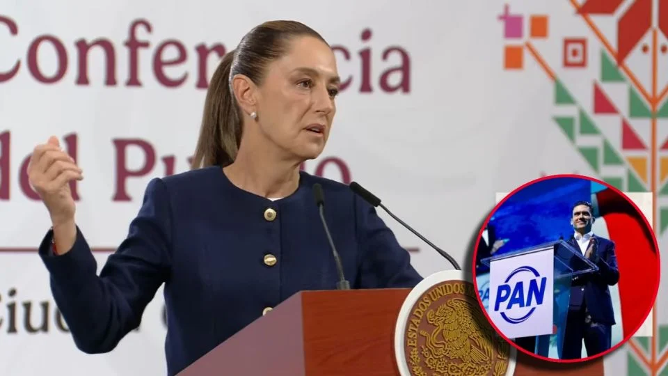 Sheinbaum cuestiona relanzamiento del PAN en medio de emergencia por lluvias