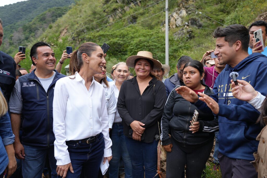 Sheinbaum supervisa atención por lluvias en Querétaro e Hidalgo