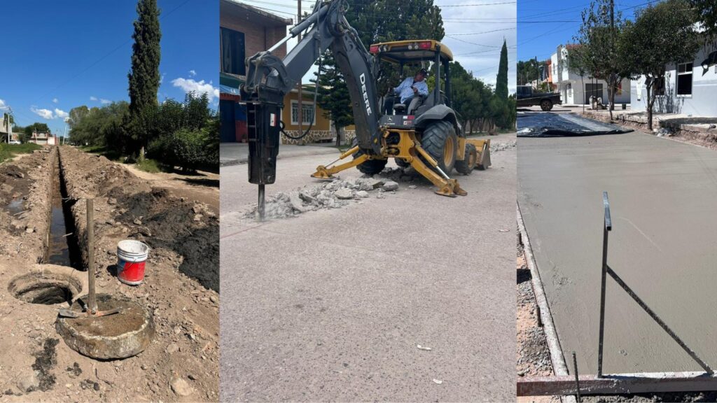 Continúan los trabajos de mejora en calles y drenaje de Poanas 
