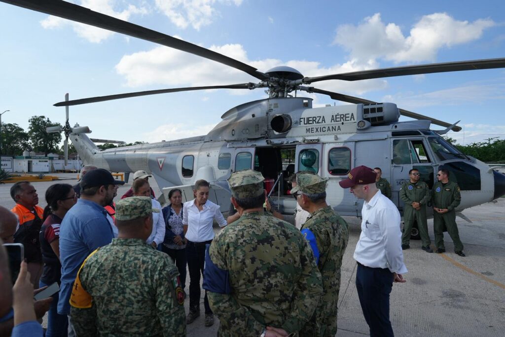 Sheinbaum visita El Higo, Veracruz, una de las comunidades más afectadas por las lluvias