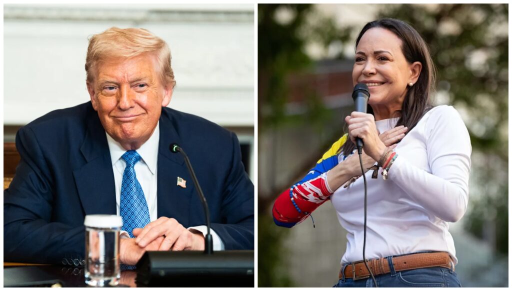 Trump habría felicitado a María Corina Machado por su Nobel de la Paz