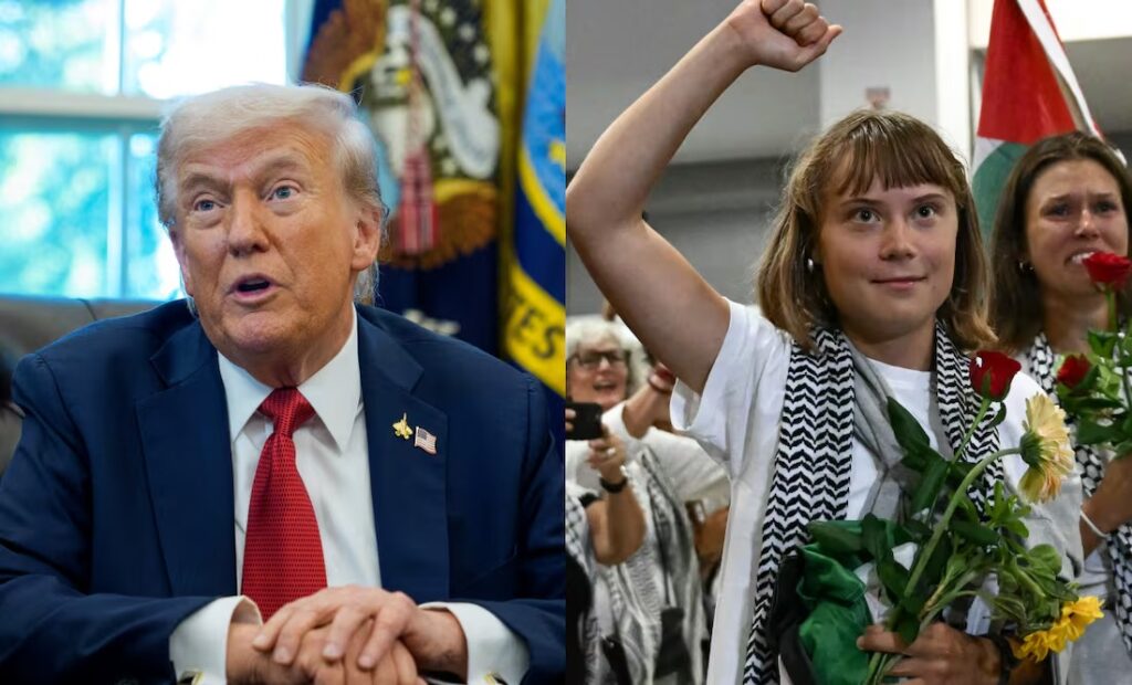 Trump arremete contra Greta Thunberg por la flotilla: «Es una alborotadora. Debe ir al médico»