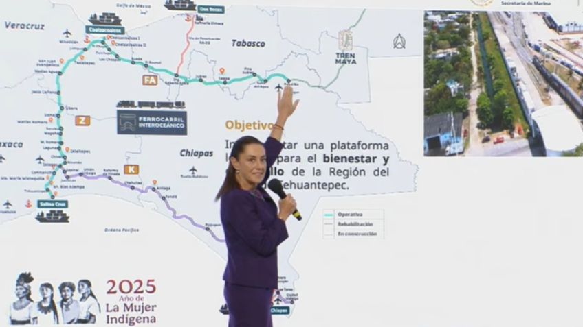 Tren Interoceánico se consolida y proyecta su expansión hacia Guatemala: Sheinbaum
