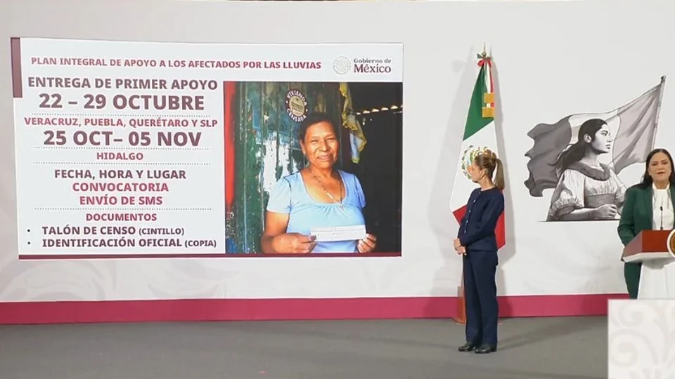 Secretaría del Bienestar dará primer apoyo de 20mil pesos a damnificados a partir del miércoles