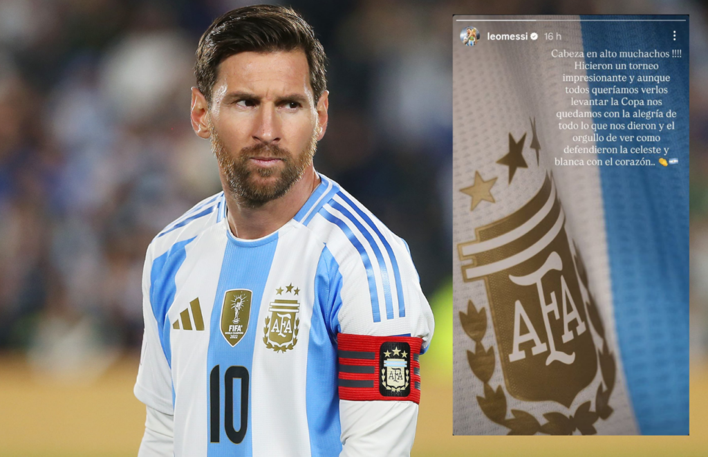 Messi alienta a Argentina tras perder el Mundial Sub-20