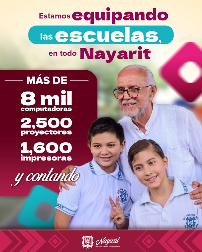 Equipa a las escuelas nayaritas el gobierno del Estado
