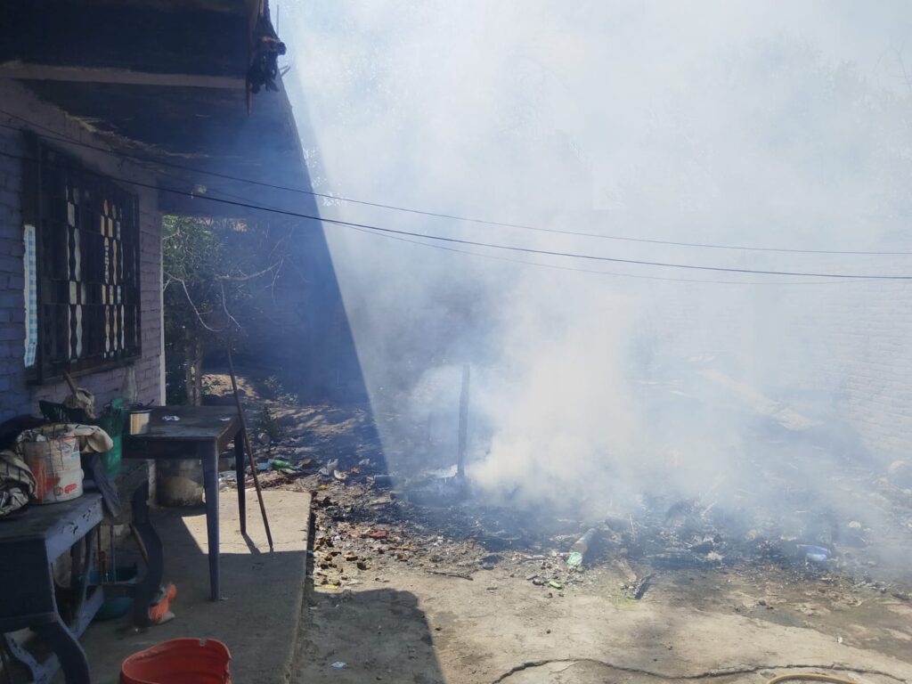 Por quemar basura provocó movilización de bomberos