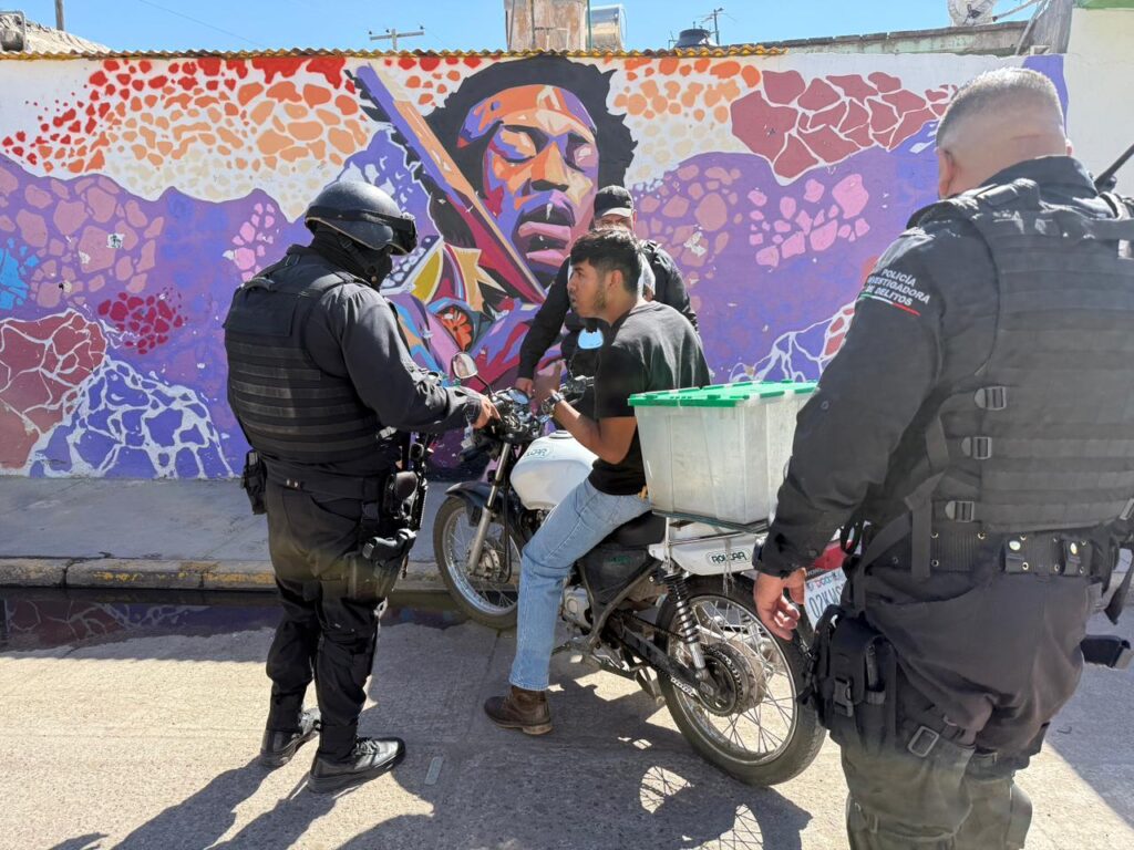 Operativo policiaco-militar para buscar motos robadas